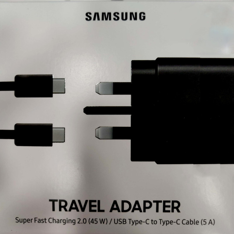 شارژر دیواری سامسونگ مدل EP-TA845 به همراه کابل تبدیل USB-C