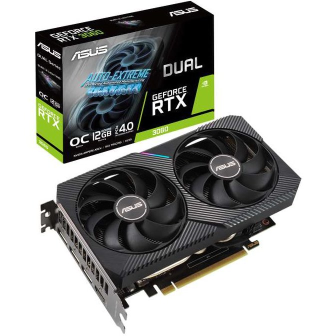 کارت گرافیک ایسوس مدل Dual GeForce RTX 3060 V2 12GB GDDR6 OC Edition