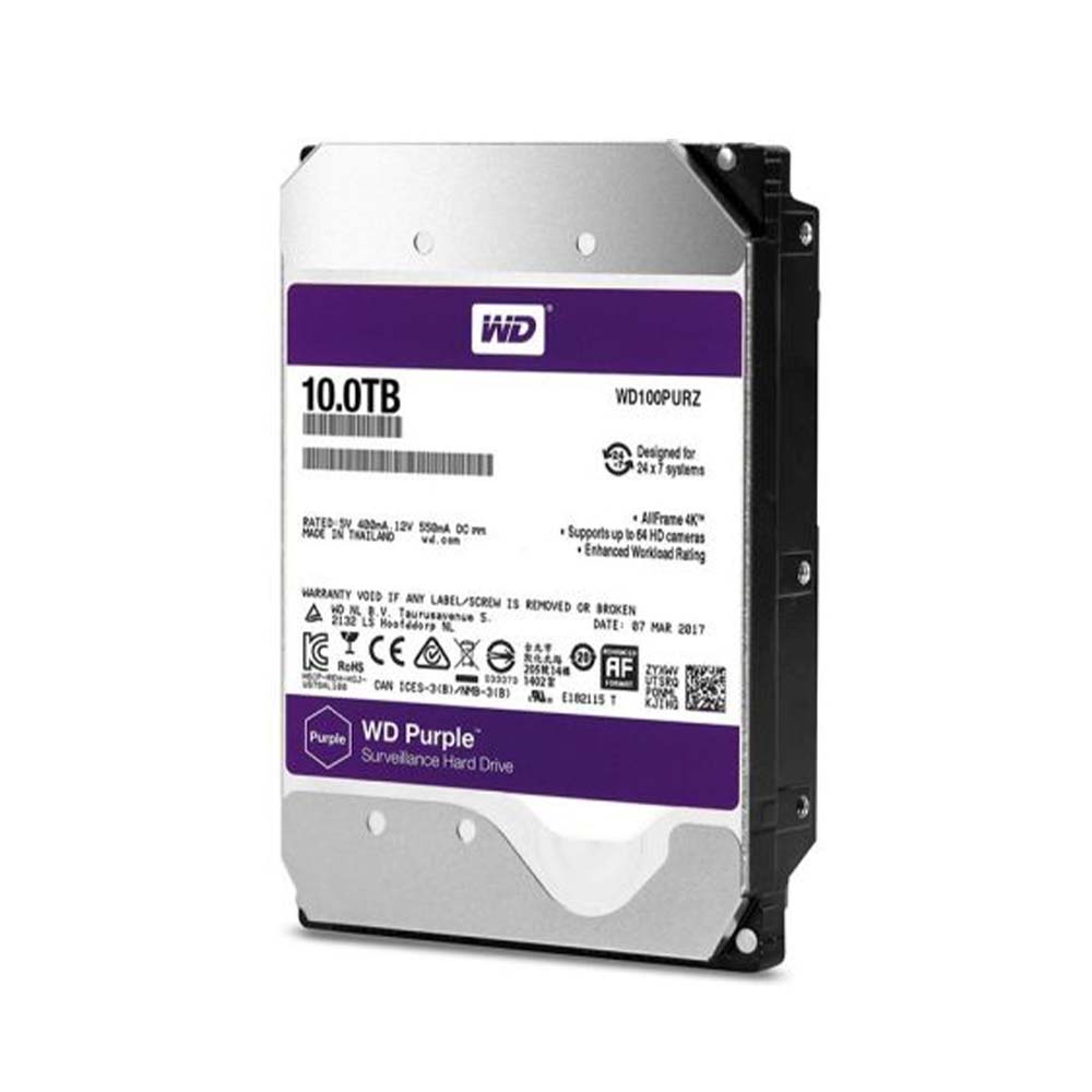 هارد وسترن دیجیتال مدل Purple WD100PURZ ظرفیت 10 ترابایت