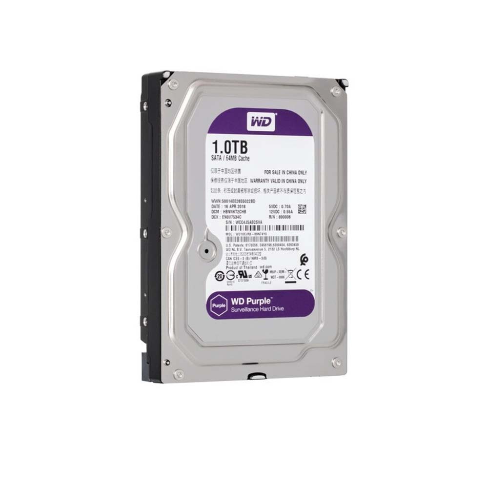 هارد وسترن دیجیتال مدل Purple WD10PURZ ظرفیت 1 ترابایت